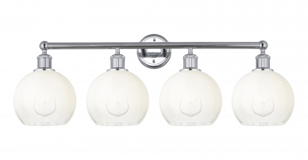 Brookhaven Globe - 4 Light - 35 inch - Polished Chrome - Bath Vanity Light