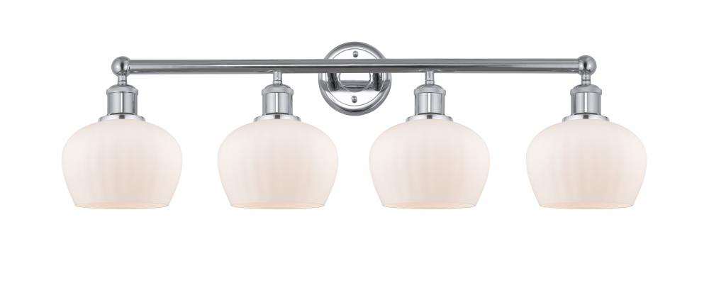 Fenton - 4 Light - 34 inch - Polished Chrome - Bath Vanity Light