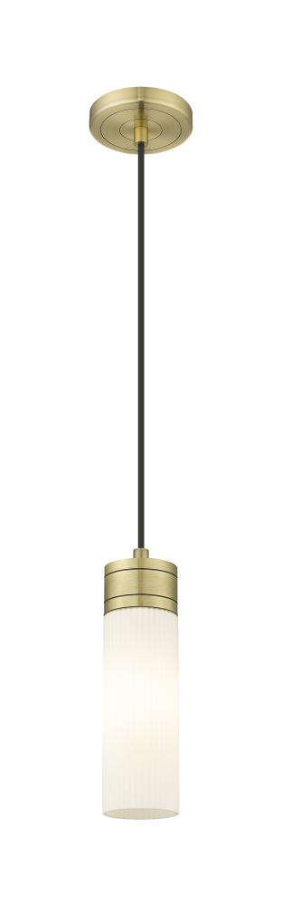 Boreas - 1 Light - 3 inch - Antique Brass - Cord Hung - Mini Pendant