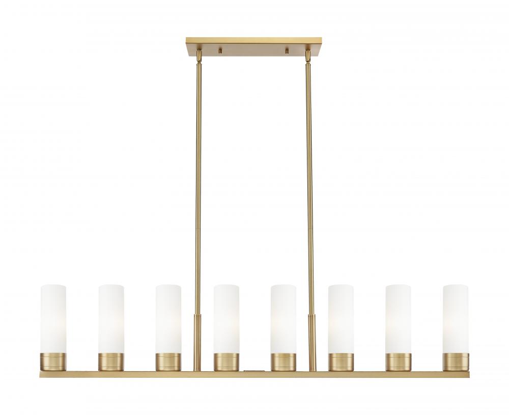 Boreas - 8 Light - 48 inch - Brushed Brass - Linear Pendant