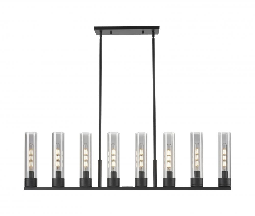 Boreas - 6 Light - 48 inch - Matte Black - Linear Pendant