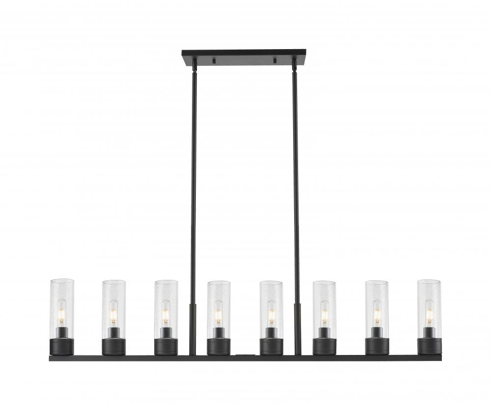 Boreas - 8 Light - 48 inch - Matte Black - Linear Pendant