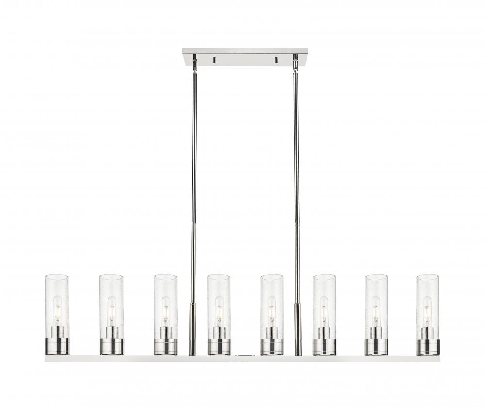 Boreas - 8 Light - 48 inch - Polished Nickel - Linear Pendant