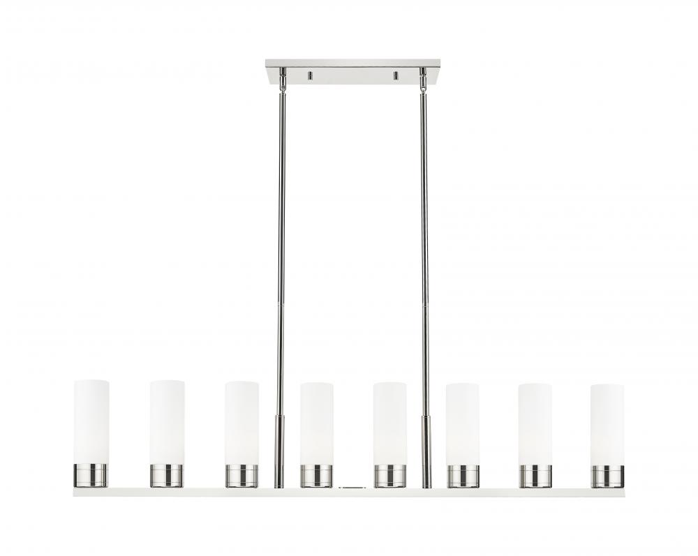 Boreas - 8 Light - 48 inch - Polished Nickel - Linear Pendant