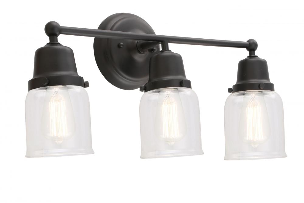 Small Bell 3 Light Bath Vanity Light