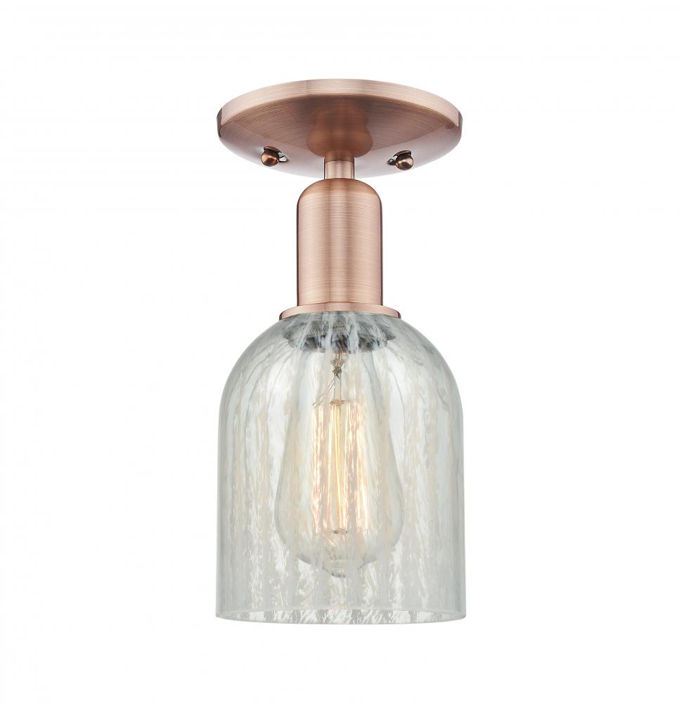 Caledonia - 1 Light - 5 inch - Antique Copper - Semi-Flush Mount