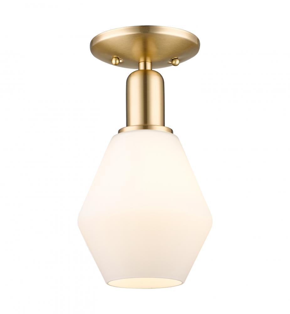 Cindyrella - 1 Light - 6 inch - Champagne Bronze - Semi-Flush Mount