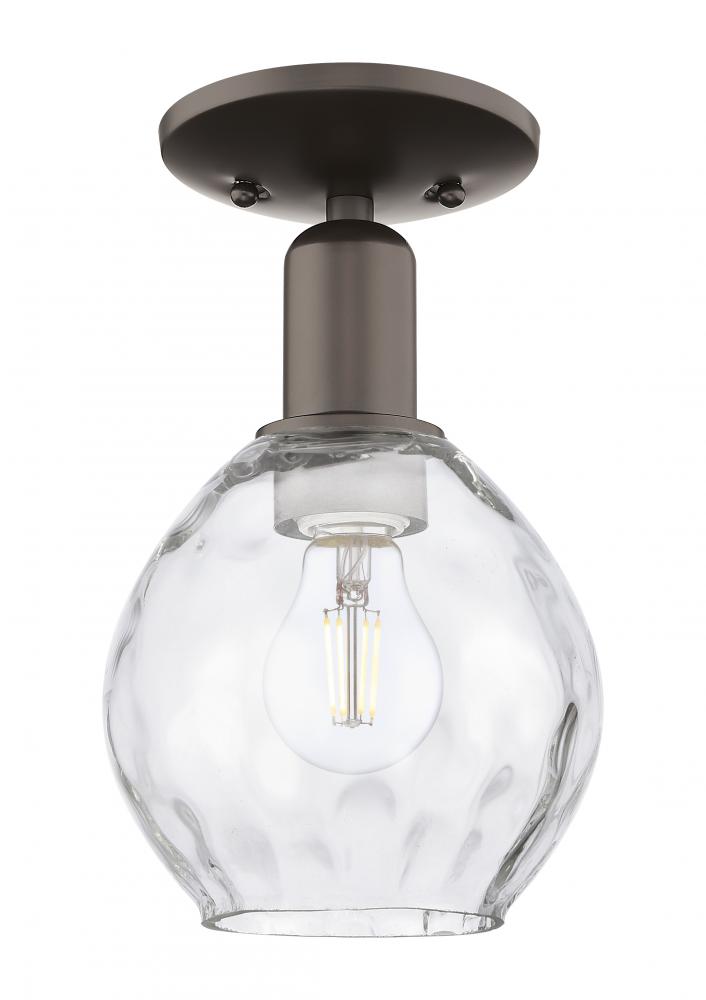 Waverly - 1 Light - 6 inch - Oil Rubbed Bronze - Semi-Flush Mount