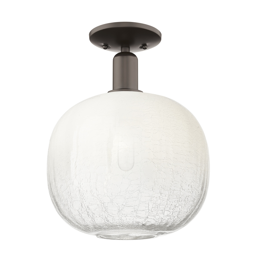 Brookhaven Sphere - 1 Light - 6 inch - Oil Rubbed Bronze - Semi-Flush Mount