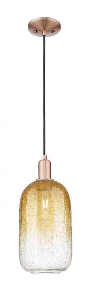 Brookhaven Cloche - 1 Light - 6 inch - Antique Copper - Cord hung - Mini Pendant