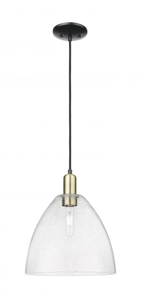 Bristol - 1 Light - 12 inch - Black Antique Brass - Cord hung - Mini Pendant