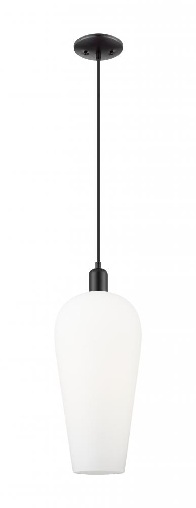 Chelsea - 1 Light - 6 inch - Matte Black - Cord hung - Mini Pendant