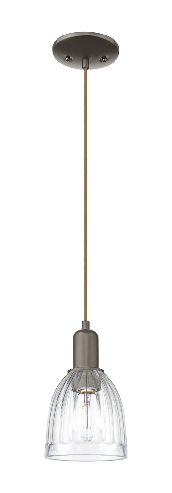 Brookfield - 1 Light - 6 inch - Oil Rubbed Bronze - Cord hung - Mini Pendant