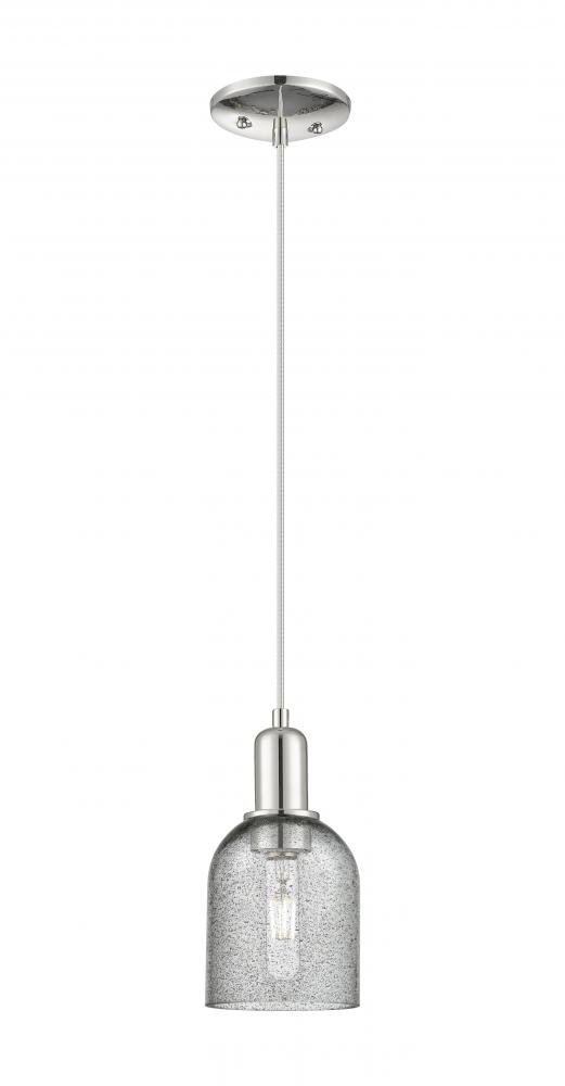Caledonia - 1 Light - 5 inch - Polished Nickel - Cord hung - Mini Pendant