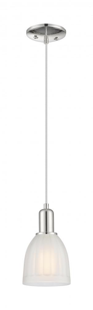 Brookfield - 1 Light - 6 inch - Polished Nickel - Cord hung - Mini Pendant