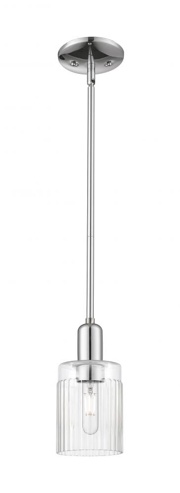 Hadley - 1 Light - 5 inch - Polished Chrome - Stem hung - Mini Pendant