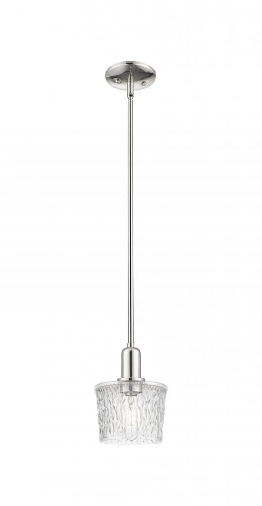 Niagara - 1 Light - 7 inch - Polished Nickel - Stem hung - Mini Pendant