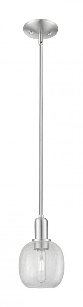 Belfast - 1 Light - 6 inch - Brushed Satin Nickel - Stem hung - Mini Pendant