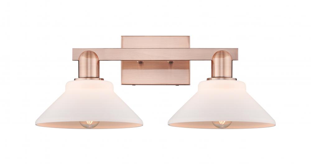 Orwell - 2 Light - 19 inch - Antique Copper - Bath Vanity Light