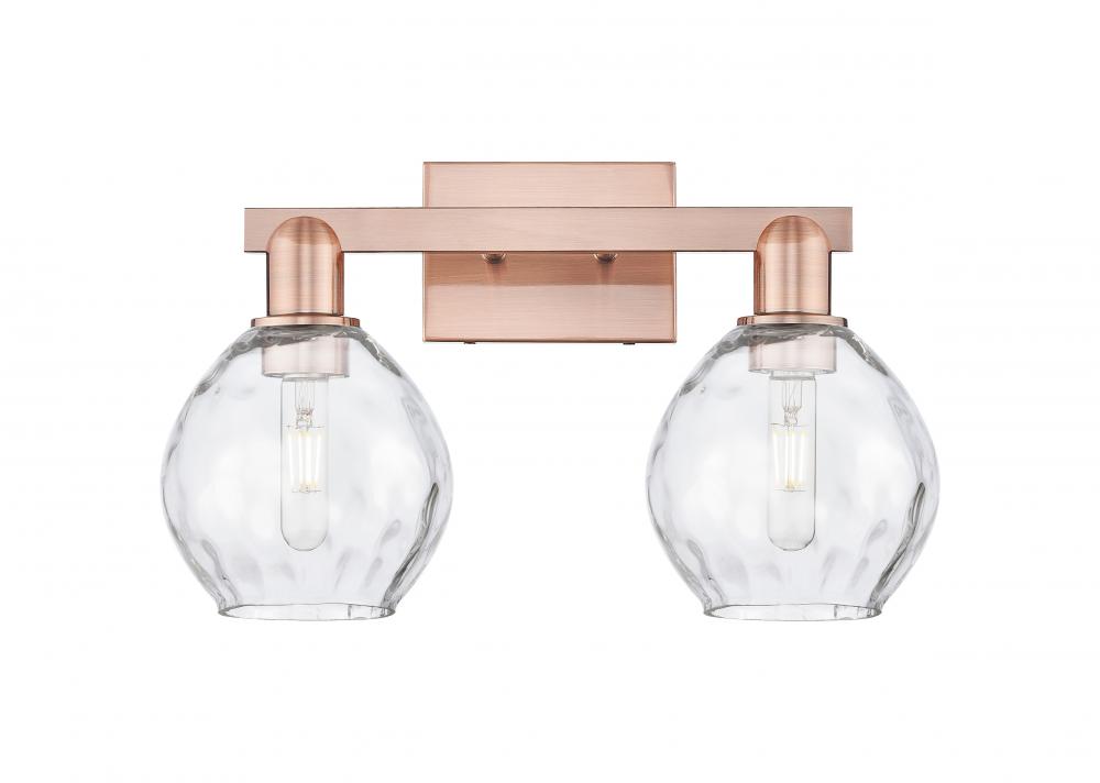Waverly - 2 Light - 17 inch - Antique Copper - Bath Vanity Light