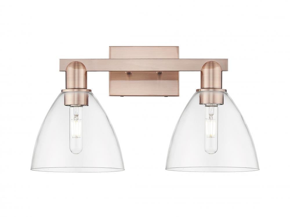 Bristol - 2 Light - 19 inch - Antique Copper - Bath Vanity Light