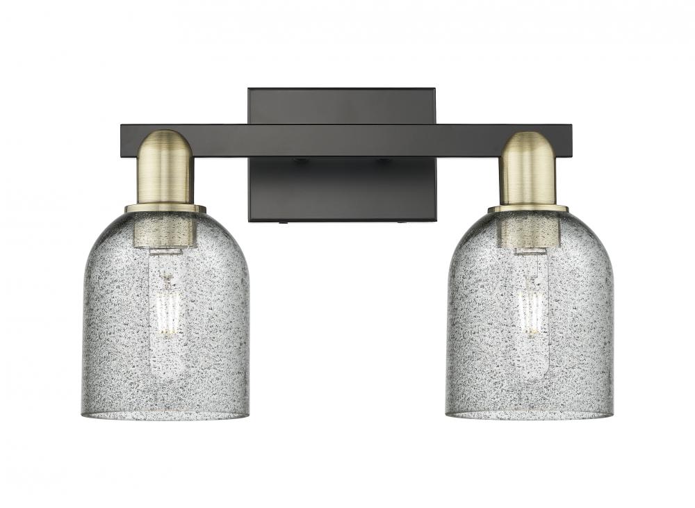 Caledonia - 2 Light - 16 inch - Black Antique Brass - Bath Vanity Light