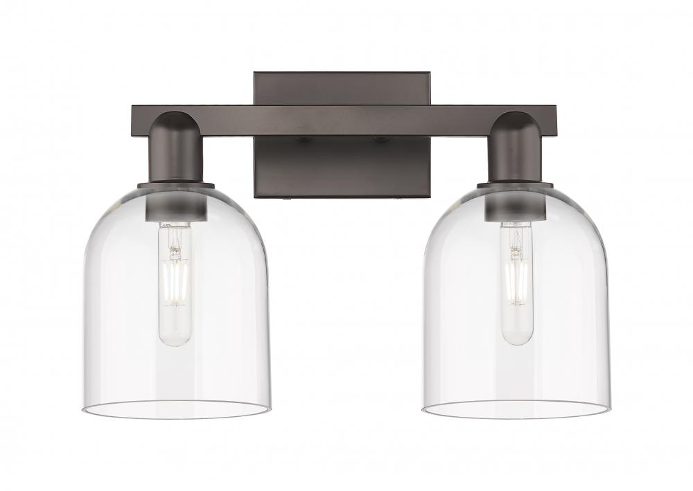 Bella - 2 Light - 17 inch - Oil Rubbed Bronze - Bath Vanity Light