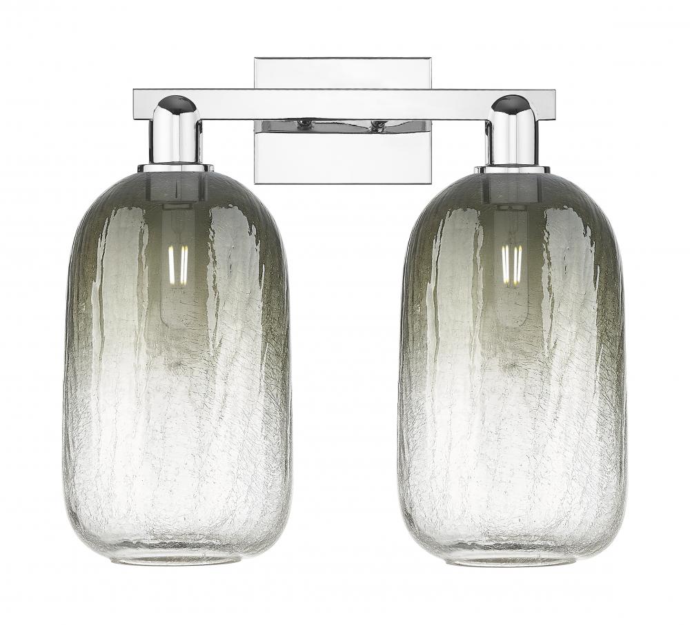 Brookhaven Cloche - 2 Light - 16 inch - Polished Chrome - Bath Vanity Light