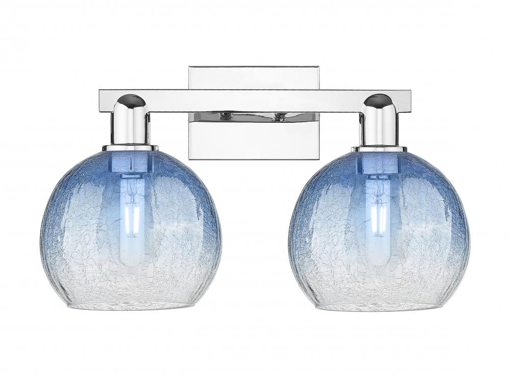 Brookhaven Globe - 2 Light - 16 inch - Polished Chrome - Bath Vanity Light