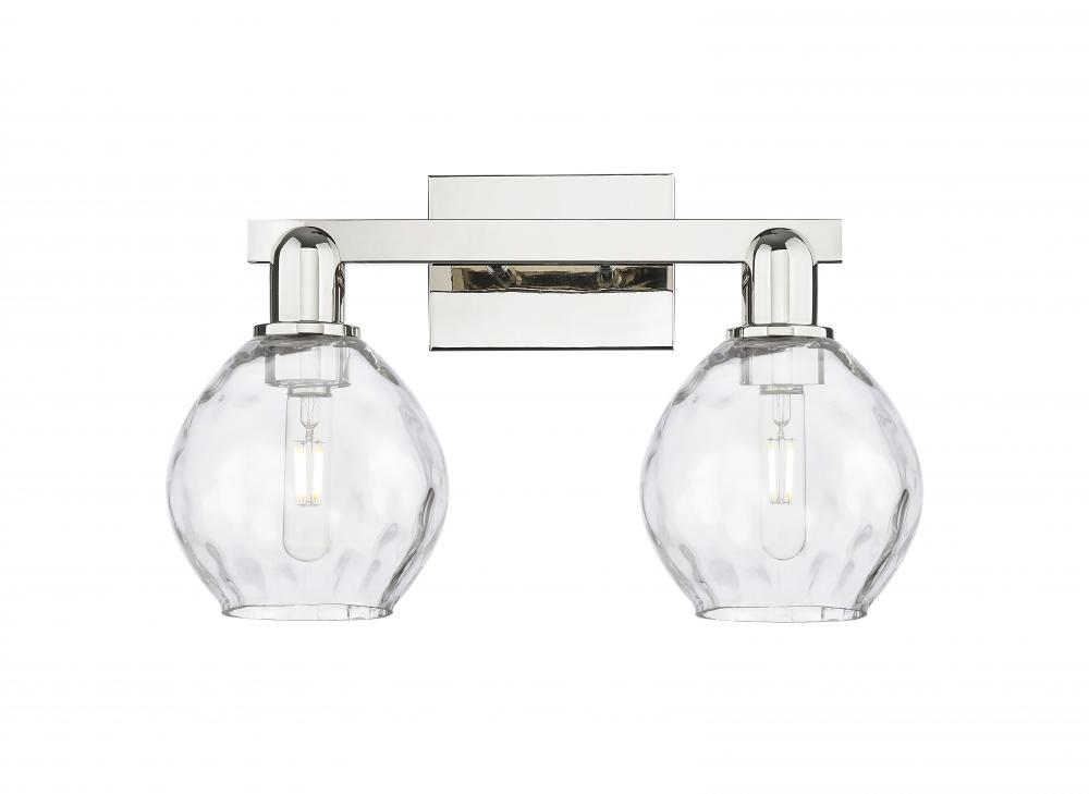 Waverly - 2 Light - 17 inch - Polished Nickel - Bath Vanity Light