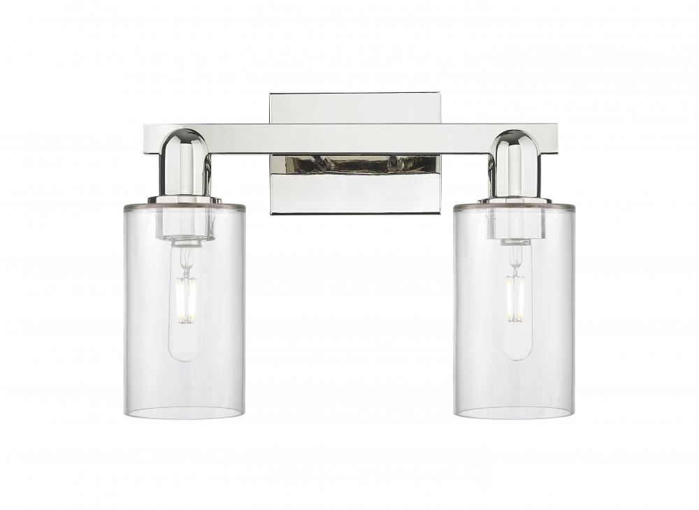 Clymer - 2 Light - 15 inch - Polished Nickel - Bath Vanity Light
