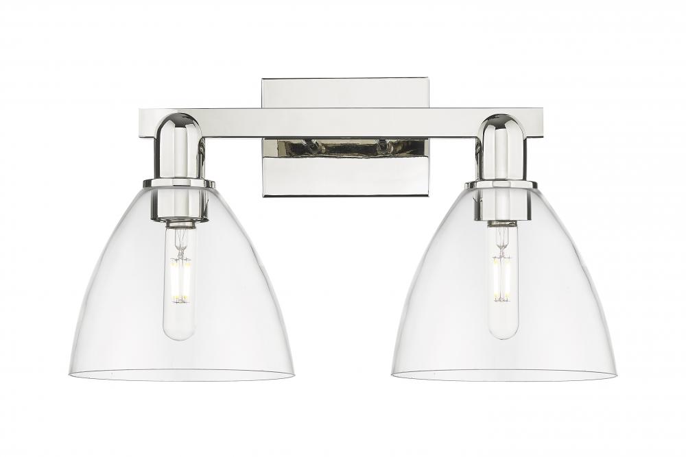 Bristol - 2 Light - 19 inch - Polished Nickel - Bath Vanity Light