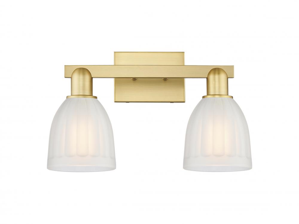 Brookfield - 2 Light - 17 inch - Satin Gold - Bath Vanity Light