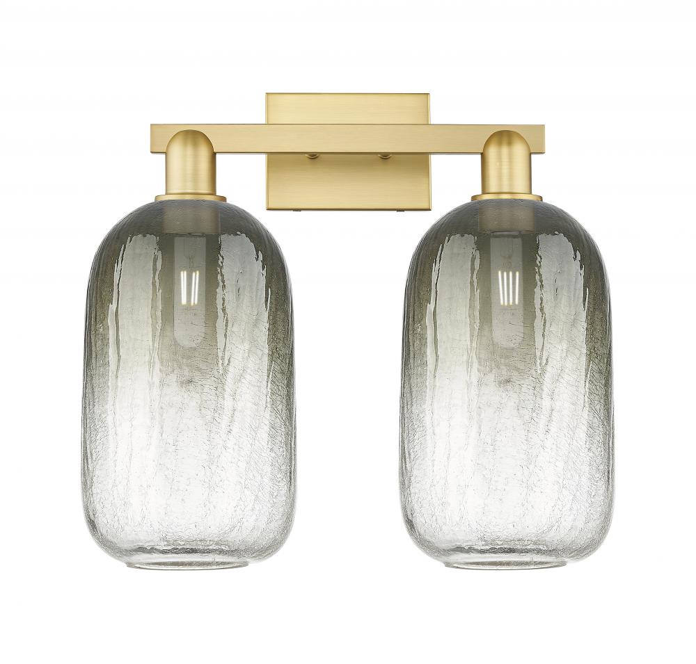 Brookhaven Cloche - 2 Light - 16 inch - Satin Gold - Bath Vanity Light