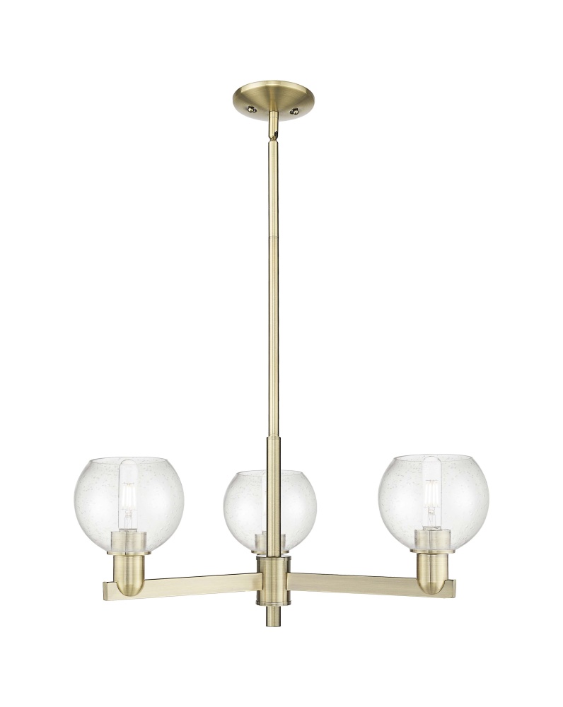 Athens - 3 Light - 28 inch - Antique Brass - Stem hung - Pendant