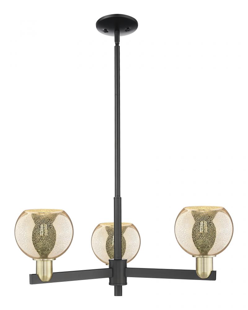 Athens - 3 Light - 28 inch - Black Antique Brass - Stem hung - Pendant