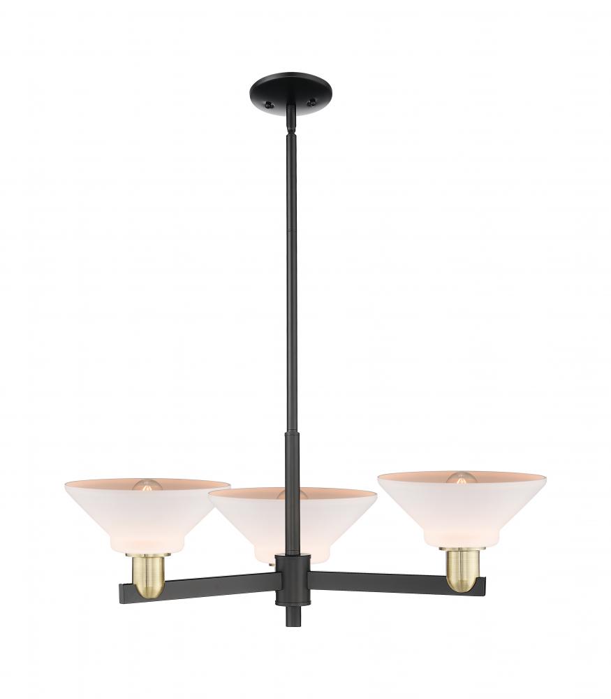 Orwell - 3 Light - 30 inch - Black Antique Brass - Stem hung - Pendant