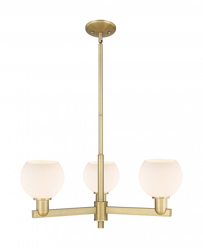 Athens - 3 Light - 28 inch - Brushed Brass - Stem hung - Pendant