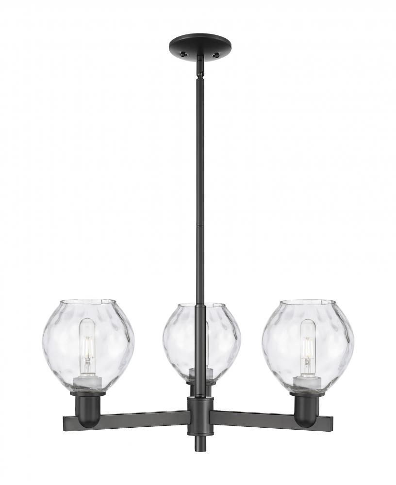Waverly - 3 Light - 28 inch - Satin Gold - Stem hung - Flush Mount