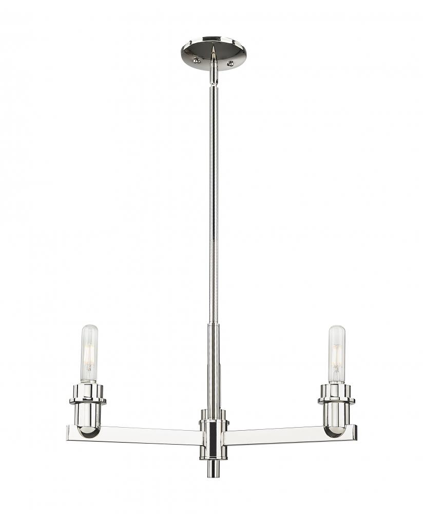 Arcadia - 3 Light - 24 inch - Brushed Polished Nickel - Pendant