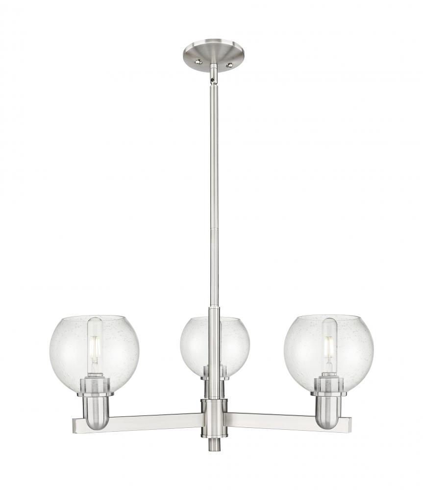 Athens - 3 Light - 28 inch - Satin Nickel - Stem hung - Pendant