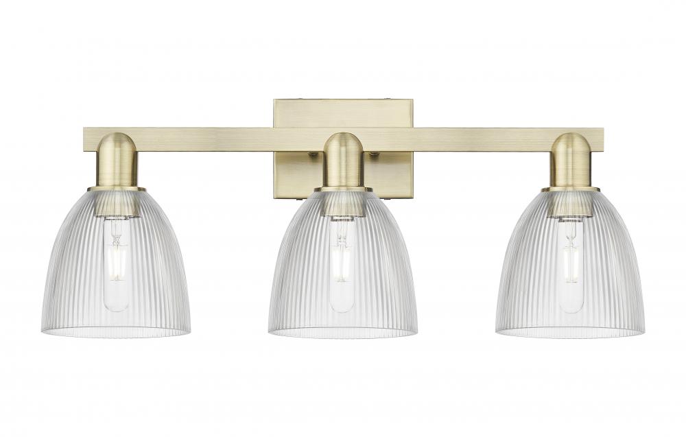 Castile - 3 Light - 25 inch - Antique Brass - Bath Vanity Light