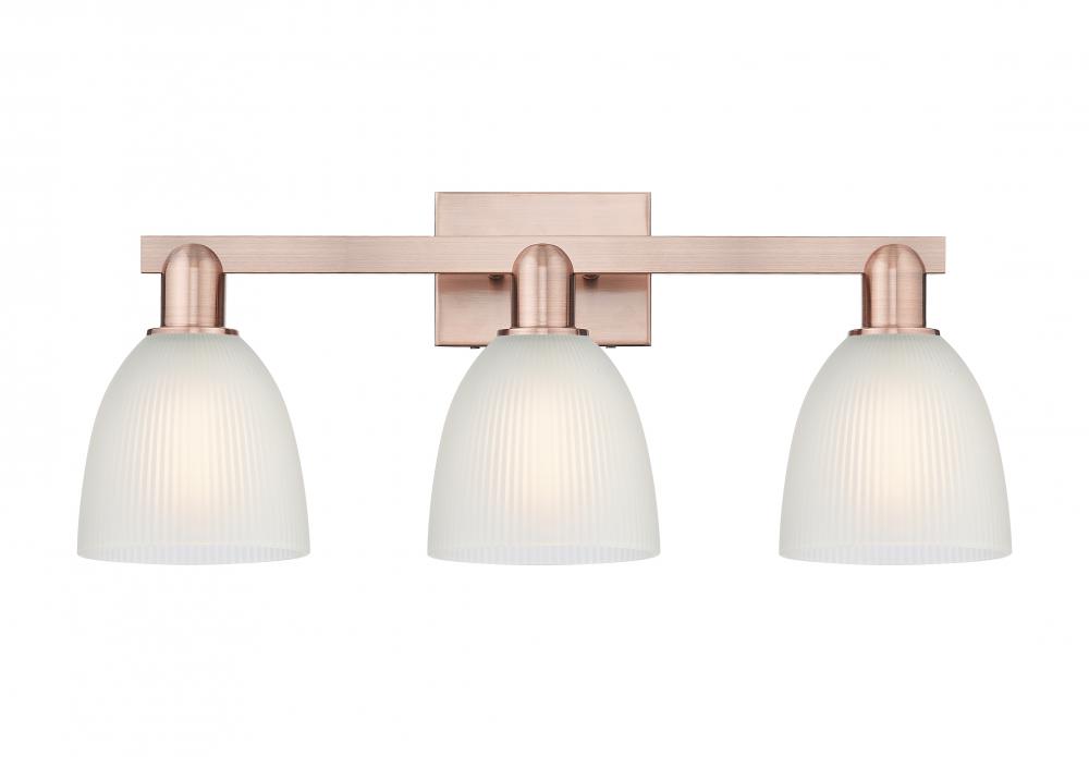 Castile - 3 Light - 25 inch - Antique Copper - Bath Vanity Light