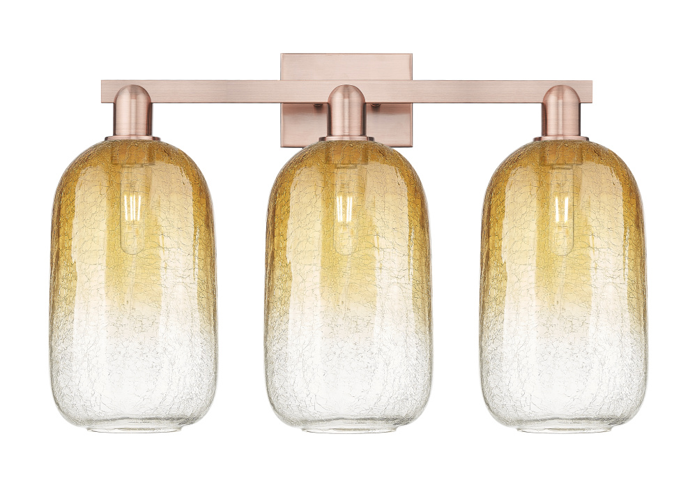 Brookhaven Cloche - 3 Light - 26 inch - Antique Copper - Bath Vanity Light