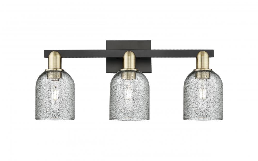 Caledonia - 3 Light - 24 inch - Black Antique Brass - Bath Vanity Light