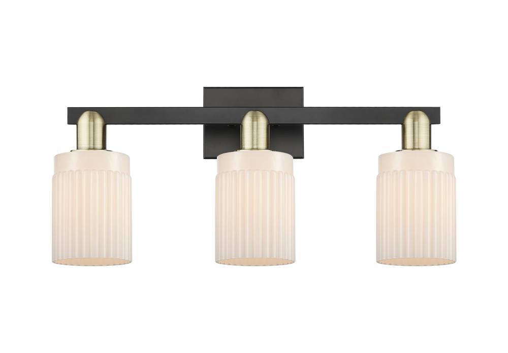 Hadley - 3 Light - 24 inch - Black Antique Brass - Bath Vanity Light