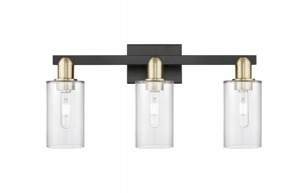 Clymer - 3 Light - 23 inch - Black Antique Brass - Bath Vanity Light