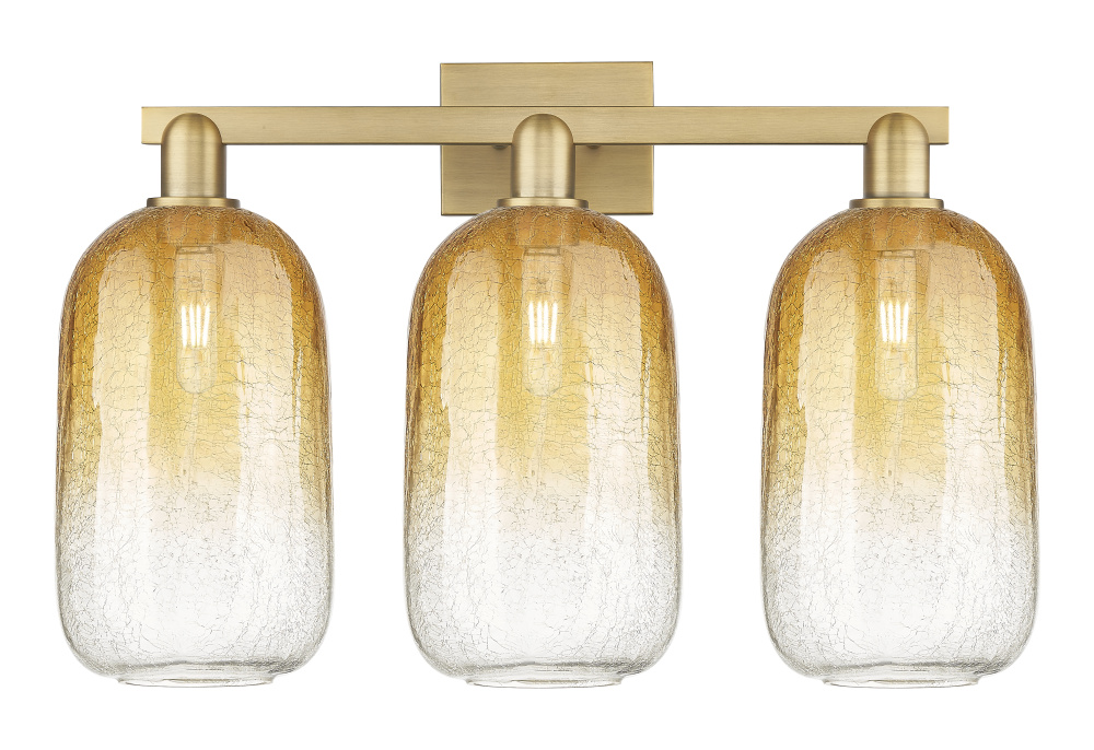 Brookhaven Cloche - 3 Light - 26 inch - Brushed Brass - Bath Vanity Light