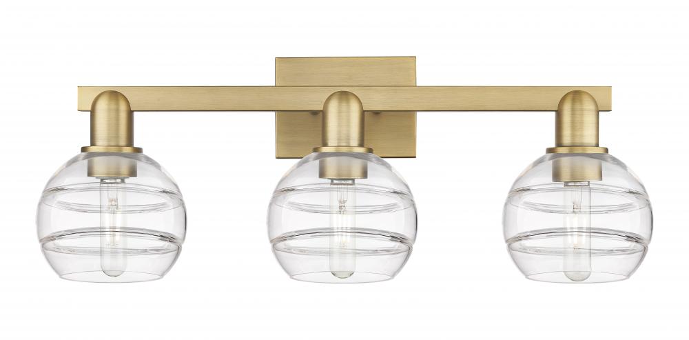 Rochester - 3 Light - 25 inch - Brushed Brass - Bath Vanity Light