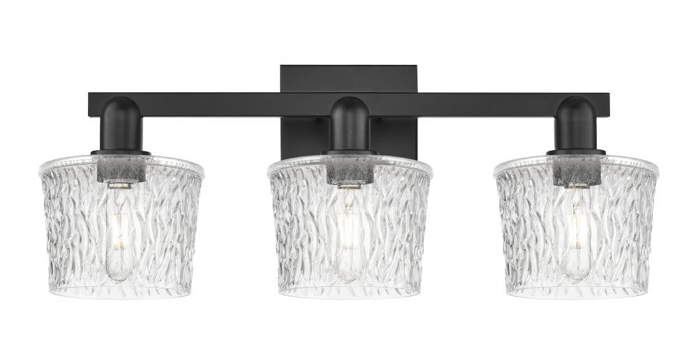 Niagara - 3 Light - 26 inch - Matte Black - Bath Vanity Light